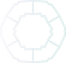 Futuristic Curved Line Icon Set &ndash; Electric Blue Gradient Stroke Outlines for Modern UI, Tech Branding, and Minimal Web Interfaces