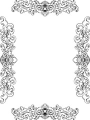 vintage floral frame