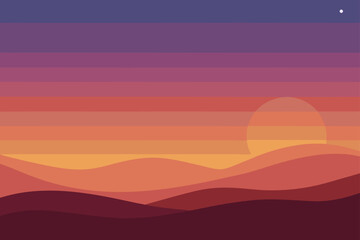 Fototapeta premium Muted Sunset Colors Desktop Wallpaper Textured Background