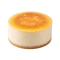 Round Baked Cheesecake with Golden Top.