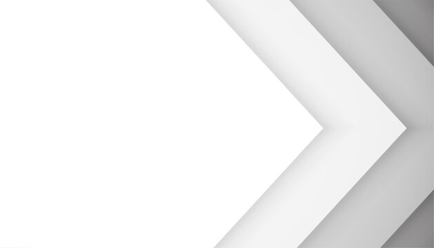 papercut style geometric arrow line white backdrop design