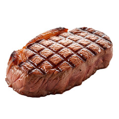 Grilled Steak with Distinct Grill Marks.