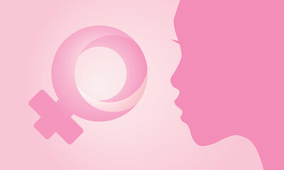 Women's Equality Day in United States. Female holiday, celebrated annually in August 26. Women right history month. Feminism concept. Poster, greeting card, banner and background. Vector illustration