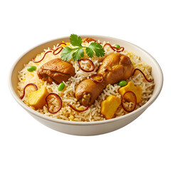 Aromatic Chicken Biryani in a Bowl.