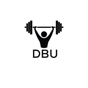 Classic Shield Logo with Stars and DBU Letters &ndash; Premium Badge or Security Brand Identity. DBU Letter Logo.
