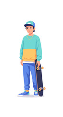 Skater Boy with Cap