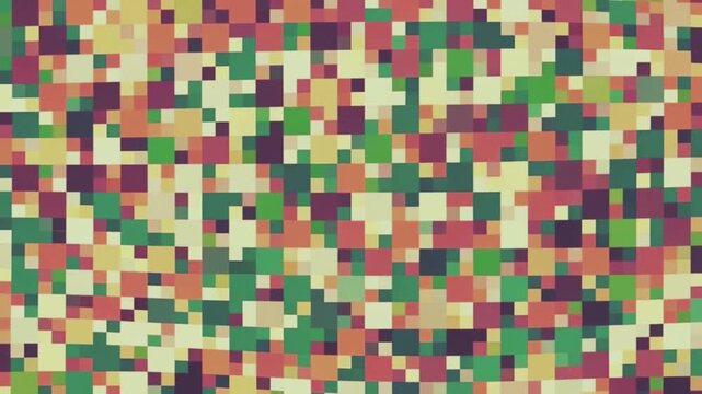 Pixel military camouflage seamless pattern. Vector background of army soldier or hunter camo with green and brown woodland texture. Military uniform camouflage pattern for textile print