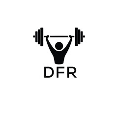 Classic Shield Logo with Stars and DFR Letters – Premium Badge or Security Brand Identity. DFR Letter Logo.
