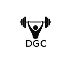 Classic Shield Logo with Stars and DGC Letters – Premium Badge or Security Brand Identity. DGC Letter Logo.
