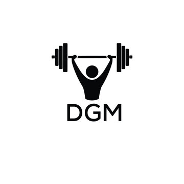 Classic Shield Logo with Stars and DGM Letters &ndash; Premium Badge or Security Brand Identity. DGM Letter Logo.
