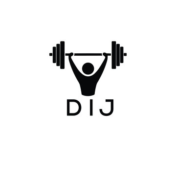Classic Shield Logo with Stars and DIJ Letters &ndash; Premium Badge or Security Brand Identity. DIJ Letter Logo.
