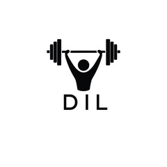 Classic Shield Logo with Stars and DIL Letters – Premium Badge or Security Brand Identity. DIL Letter Logo.
