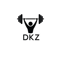 Classic Shield Logo with Stars and DKZ Letters – Premium Badge or Security Brand Identity. DKZ Letter Logo.
