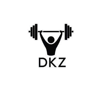 Classic Shield Logo with Stars and DKZ Letters &ndash; Premium Badge or Security Brand Identity. DKZ Letter Logo.
