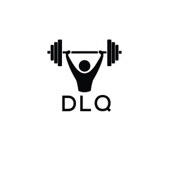 Classic Shield Logo with Stars and DLQ Letters – Premium Badge or Security Brand Identity. DLQ Letter Logo.
