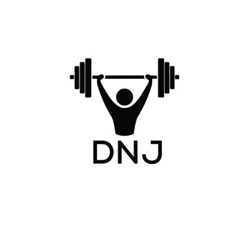 Classic Shield Logo with Stars and DNJ Letters &ndash; Premium Badge or Security Brand Identity. DNJ Letter Logo.
