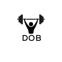 Classic Shield Logo with Stars and DOB Letters – Premium Badge or Security Brand Identity. DOB Letter Logo.
