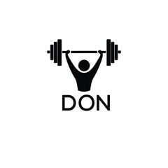 Classic Shield Logo with Stars and DON Letters – Premium Badge or Security Brand Identity. DON Letter Logo.
