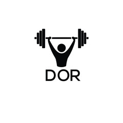 Classic Shield Logo with Stars and DOR Letters – Premium Badge or Security Brand Identity. DOR Letter Logo.
