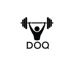 Classic Shield Logo with Stars and DOQ Letters – Premium Badge or Security Brand Identity. DOQ Letter Logo.
