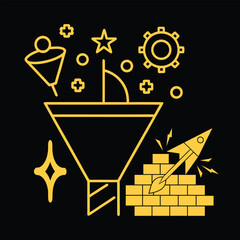 Fresh Startup Launch and Innovation Illustration for Modern Businesses