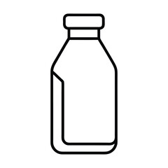 Milk bottle veterinary feeding vector on white background