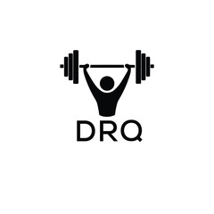 Classic Shield Logo with Stars and DRQ Letters – Premium Badge or Security Brand Identity. DRQ Letter Logo.
