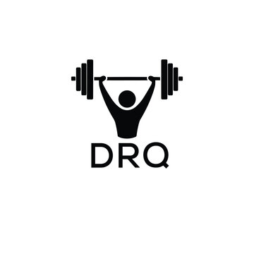 Classic Shield Logo with Stars and DRQ Letters &ndash; Premium Badge or Security Brand Identity. DRQ Letter Logo.
