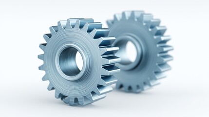 Gears Interlocking, Metal Mechanism, Industrial Design