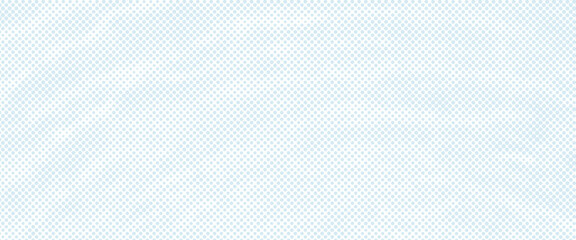 Halftone wave lines texture. White dotted stripes on light blue background. Warped and curved lines wallpaper. Sea water or air wind concept. Vector design template