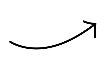 手書き風のシンプルな矢印