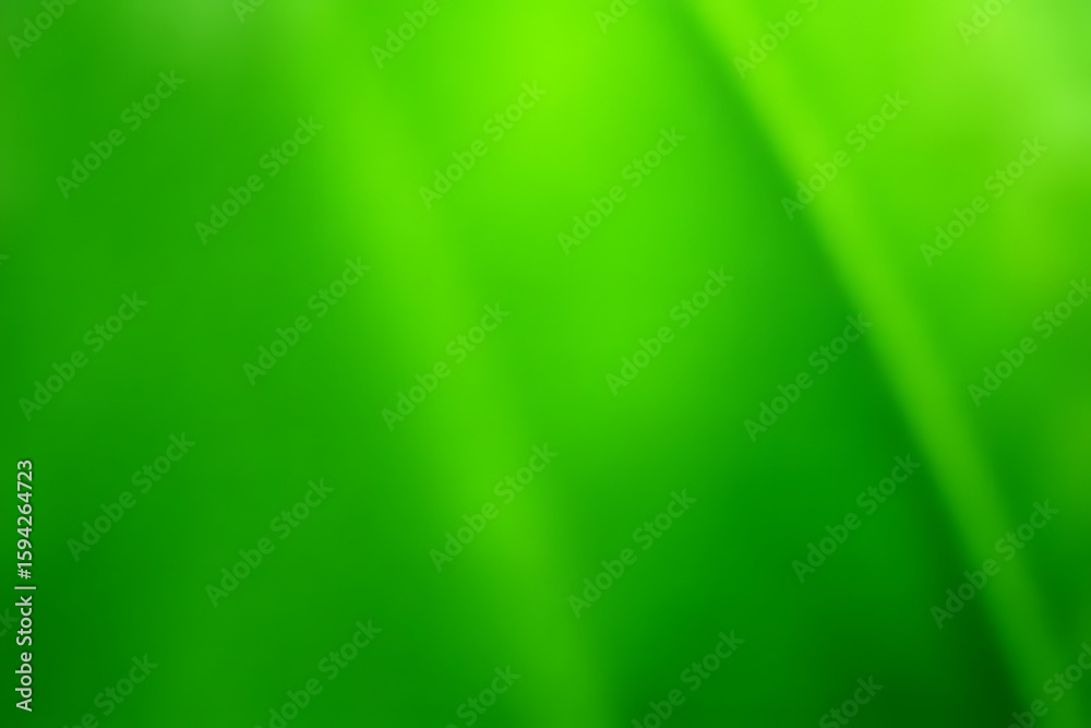 Poster bright green abstract background with diagonal light streaks and soft blurred gradients creating a n