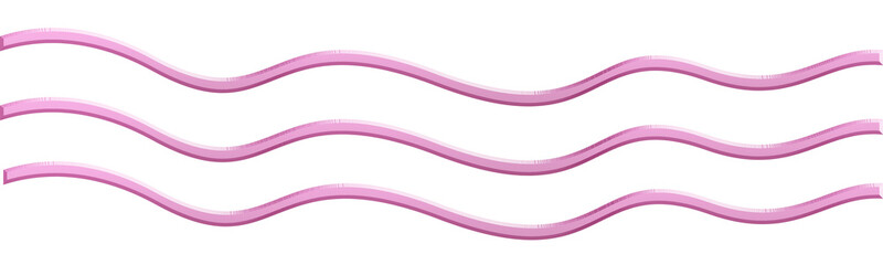 Pink line wave on Transparent Background