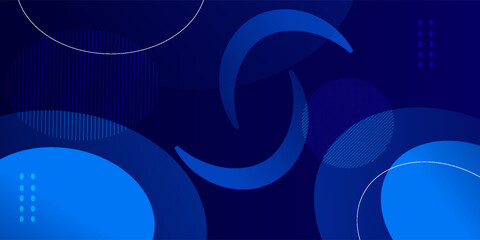 Abstract blue geometric background. Dynamic shapes composition. Eps10 vector. Vector illustration. Blue background