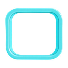 blue square button PNG
