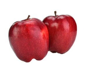 Cameo apples red isolated on transparen png.