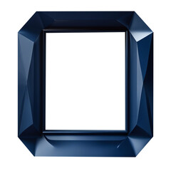 blue frame isolated on PNG