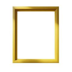 Obraz premium golden picture frame PNG