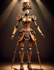 3d render of a robot with a sword