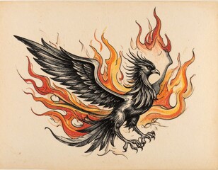 chinese dragon on red background