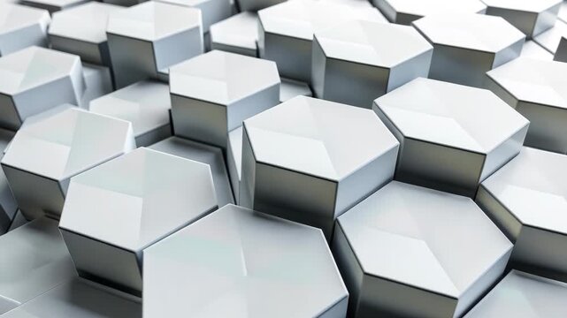 Clean White Geometric Tile Pattern