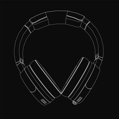 White headphones with a sleek, modern contour design rest on a black background. The comfortable fit and stylish appearance make them ideal for on-the-go music listening.