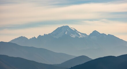 Mountain Range Under Blue Sky