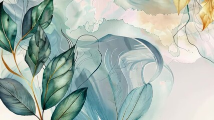 Wall decoration with nature elements