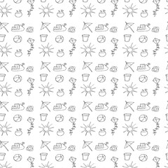 vintage summer pattern background