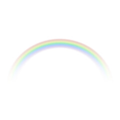 3D rainbow arc with transparent background
