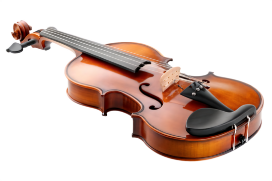 violin isolated on white background PNG, AI GENERATED