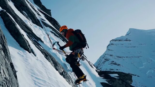 Not afraid of hardships, not afraid of difficulties, brave in challenges, climbing the mountains