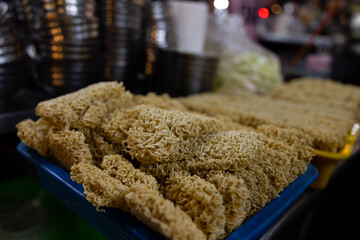 Taiwanese noodle at Ningxia night market in Taipei