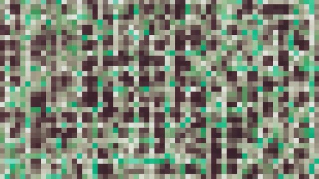 Pixel military camouflage seamless pattern. Vector background of army soldier or hunter camo with green and brown woodland texture. Military uniform camouflage pattern for textile print